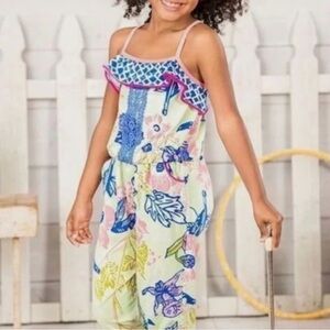 Matilda Jane Floral Horseshoe Romper size 8